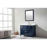 Valentino Modern 42" Blue Single Sink Vanity | V01-42-BLU