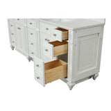 9 functional soft closing drawers with dovetail joinery
