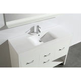 Citrus 48" White Modern Single Sink Vanity Set