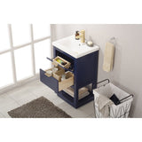 Design Element Klein 24" Blue Modern Single Sink Vanity