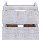 Fresca Formosa 56" Rustic White Modern Wall Hung Double Sink Bathroom Base Cabinet | FCB31-241224RWH