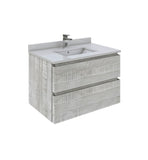Fresca Formosa 30" Ash Modern Wall Hung Bathroom Vanity | FCB3130ASH-CWH-U