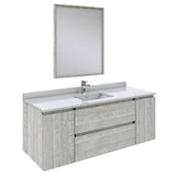 Fresca Formosa 54" Ash Modern Wall Hung Bathroom Vanity Set | FVN31-123012ASH