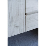 Fresca Formosa 54" Rustic White Modern Wall Hung Bathroom Vanity Set | FVN31-123012RWH