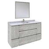 Fresca Formosa 60" Ash Modern Floor Standing Bathroom Vanity Set | FVN31-123612ASH-FC