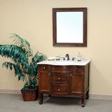 Bellaterra Home 36" Walnut Wood Framed Mirror - 203045-Mirror - Bath Vanity Plus