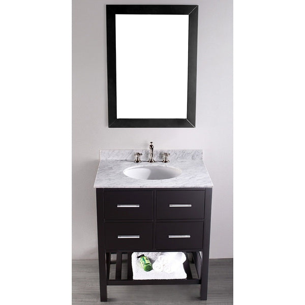 Bosconi 30'' Contemporary Single Vanity - SB-250-1 - Bath Vanity Plus