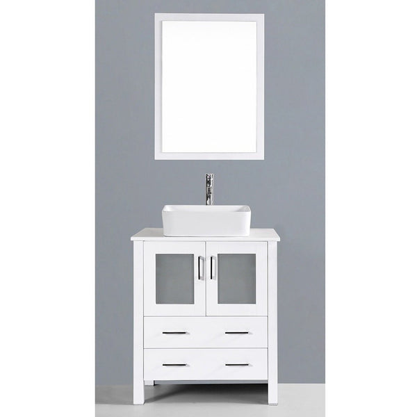 Bosconi 30" Single Vanity - AW130RC - Bath Vanity Plus