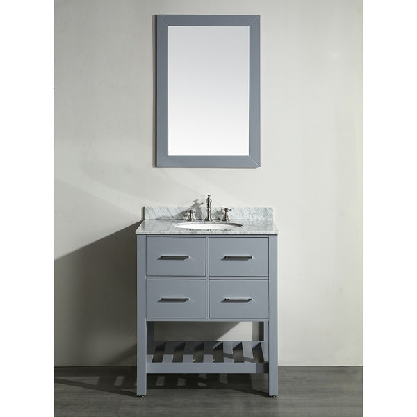 Bosconi 30'' Single Vanity - SB-250-1GR - Bath Vanity Plus