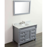 Bosconi 43'' Single Vanity in Gray - SB-278GR - Bath Vanity Plus