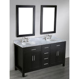Bosconi 60'' Contemporary Double Vanity - SB-252-4 - Bath Vanity Plus