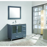 Design Element 40" Stanton Single Sink Vanity Set with Mirror - B40-DS - Bath Vanity Plus