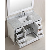Design Element 48" London Hyde Single Sink Vanity Set in White or Espresso - DEC082C - Bath Vanity Plus