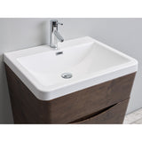Eviva Victoria 25" Rosewood Modern Bathroom Vanity Set - EVVN650-25RSWD - Bath Vanity Plus