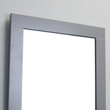 Eviva Aberdeen® 24" Gray Framed Bathroom Wall Mirror - EVMR412-24X30-GR - Bath Vanity Plus
