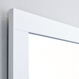Eviva Aberdeen® 24" White Framed Bathroom Wall Mirror - EVMR412-24X30-WH - Bath Vanity Plus