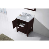 Virtu USA Winterfell 30" Espresso Single Bathroom Vanity Set - ES-30030-WM-ES - Bath Vanity Plus
