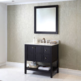 Virtu USA Winterfell 36" Espresso Single Bathroom Vanity Set with Marble Top - ES-30036-WM-ES - Bath Vanity Plus