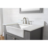 Quartz Countertop and Porcelain Undermount Sink_BK-36-GY