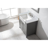 Lifestyle Image Top View Freestanding Vanity_BK-36-GY