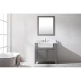 Lifestyle Image Burbank Transitional Gray 36" Single Sink Vanity with Quartz Countertop | BK-36-GY