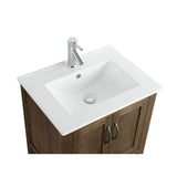 Porcelain integrated countertop and sink