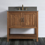 The cabinet is made from 100% reclaimed wood which is both durable and environmentally friendly. Each Austin vanity has its own unique history. 