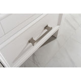 Estate Transitional 102" Double Sink Bathroom Vanity Modular Set in White | ES-102MC-WT