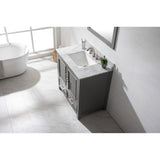 Estate Transitional Gray 36" Single Sink Vanity | ES-36-GY