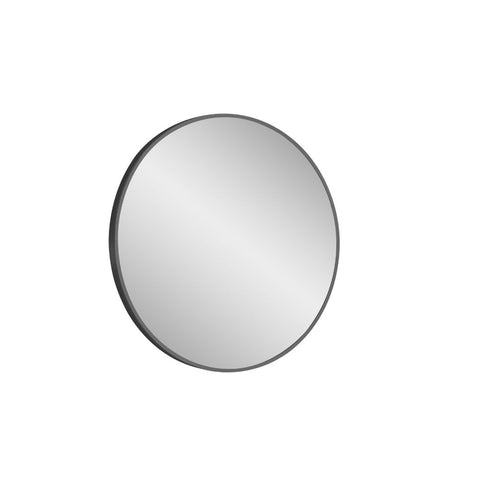 Vera 28" W x 28" H Round Mirror in Matte Black | MIR-2828-RR-BK