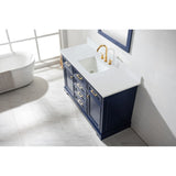 Milano Transitional Blue 54" Single Sink Vanity | ML-54-BLU