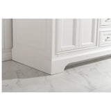 Milano Transitional White 60" Single Sink Vanity | ML-60S-WT