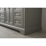 Milano Transitional Gray 84" Double Sink Vanity | ML-84-GY