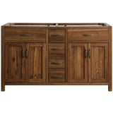 Bryson 59 in. W x 21.5 in. D Bath Vanity Cabinet Only in Walnut By Design Element | DEC4002-C-CB
