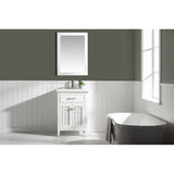The Cameron single sink vanity by Design Element provides the perfect finishing touch to your bathroom remodel project.