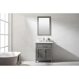 The Cameron single sink vanity by Design Element provides the perfect finishing touch to your bathroom remodel project.