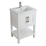 Constructed of durable PVC material, this vanity will maintain its beauty and functionality year after year.