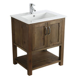 Austin Rustic Walnut 30" Single Sink Vanity | DEC4006-30