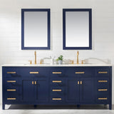 Valentino Modern 84" Blue Double Sink Vanity | V01-84-BLU