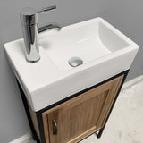 Bristol Rustic Walnut 18.5" Single Sink Vanity | DEC4019S