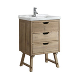 The cabinet is made from 100% reclaimed wood which is both durable and environmentally friendly. 