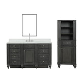 Winston Traditional 60" Single Vanity in Gray | WN-60S-GY