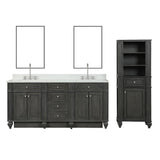Winston Traditional 72" Double Vanity in Gray | WN-72-GY