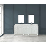 Winston Traditional 84" Double Vanity in White | WN-84-W