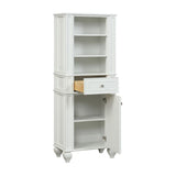 Winston Traditional 64" H X 24" W Linen Tower in White | WN-LNTR-W