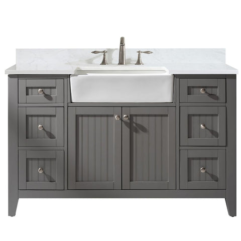 Combining classic farmhouse charms with modern features, the Burbank vanity collection by Design Element will instantly transform your bathroom into a beautiful retreat. 