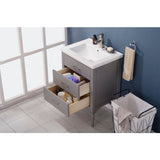 Design Element Mason 24" Gray Transitional Single Sink Vanity