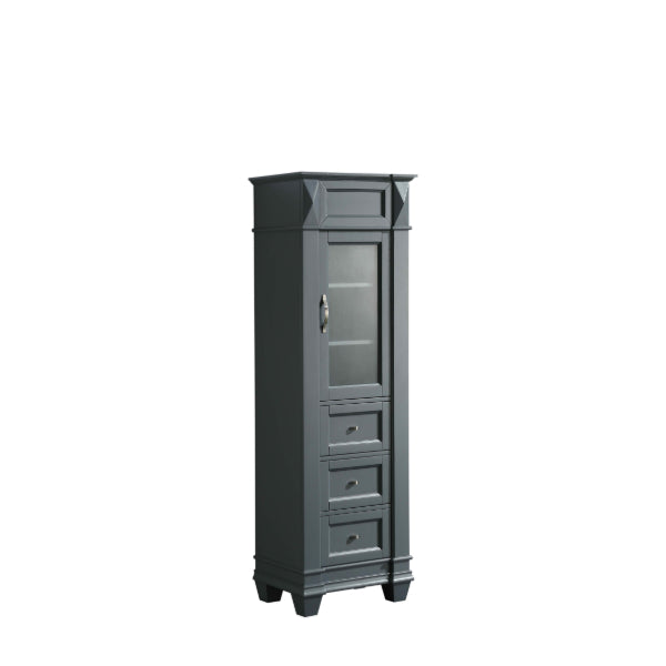 Design Element Hudson 65" Gray Transitional Linen Cabinet