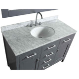 London 48" Gray Transitional Single Sink Vanity Set