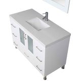 Westfield 48" White Modern Single Sink Vanity